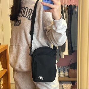 Nike Black Crossbody Bag with Logo